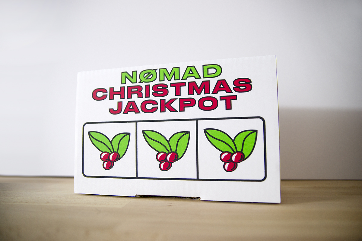 Christmas packaging for Nomad Coffe